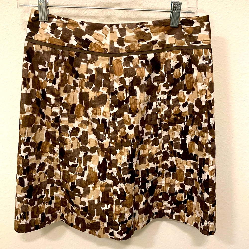 A-line print skirt
